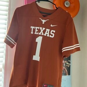 Nike Texas Jersey in Brown and White